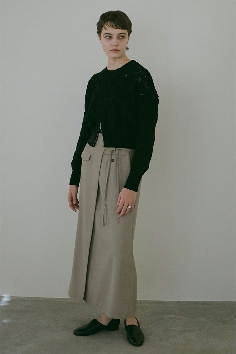 MANOF(マノフ)LINE WRAP SKIRT ラインラップスカート 88109-6012 -1