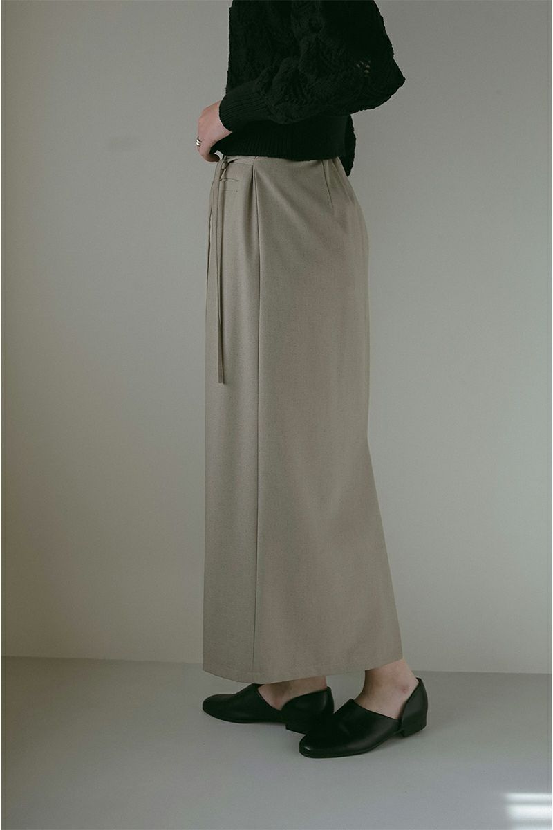 MANOF(マノフ)LINE WRAP SKIRT ラインラップスカート 88109-6012 -4