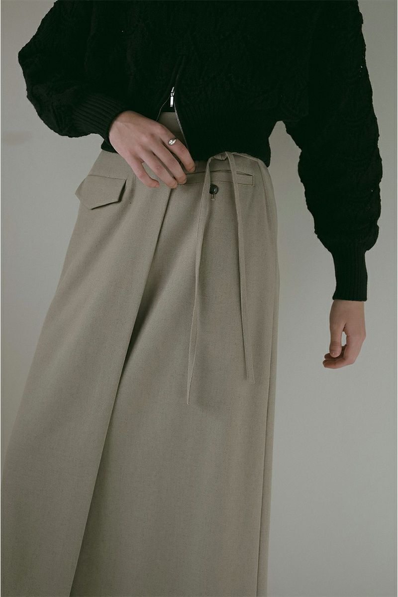 MANOF(マノフ)LINE WRAP SKIRT ラインラップスカート 88109-6012 -6