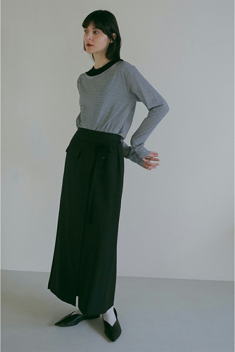 MANOF(マノフ)LINE WRAP SKIRT ラインラップスカート 88109-6012 -7