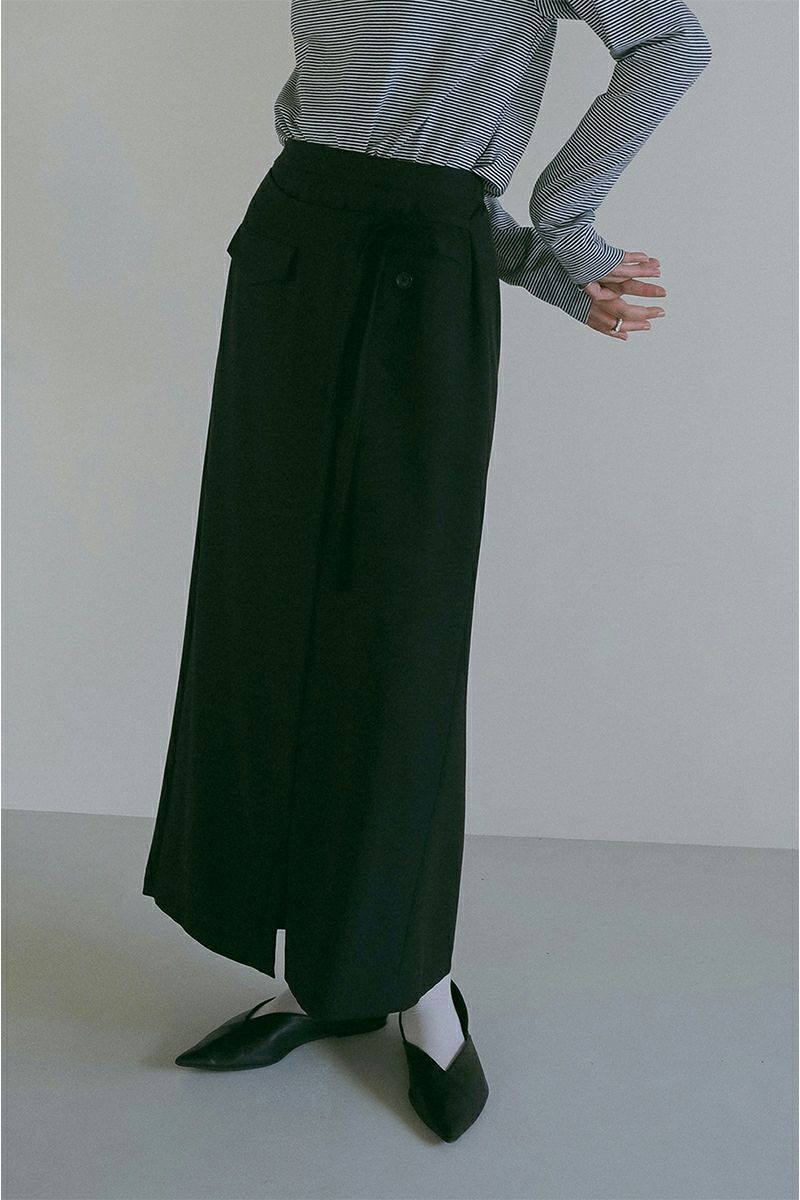 MANOF(マノフ)LINE WRAP SKIRT ラインラップスカート 88109-6012 -9