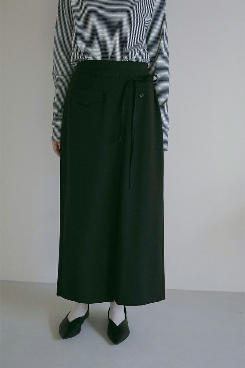 MANOF(マノフ)LINE WRAP SKIRT ラインラップスカート 88109-6012 -10
