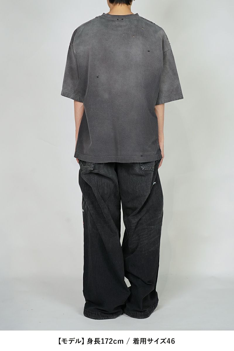 海外希少 【ミハラヤスヒロ】サンフェードTシャツ ダメージ加工 Maison MIHARA YASUHIRO - サンフェードティーシャツ - sun