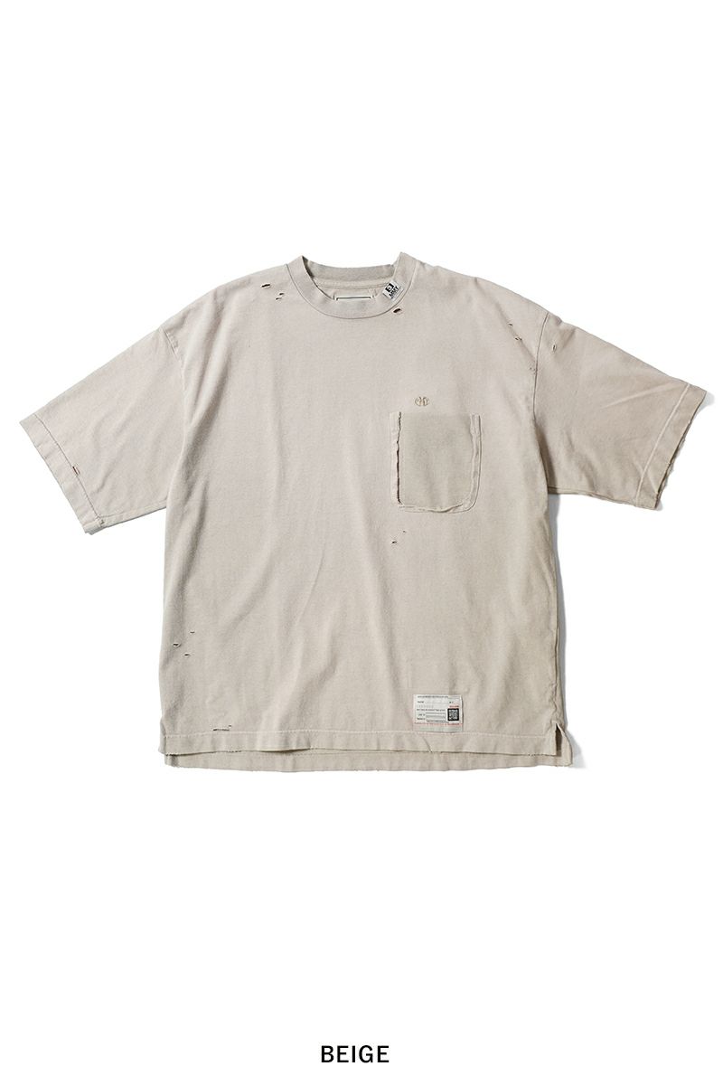 海外希少 【ミハラヤスヒロ】サンフェードTシャツ ダメージ加工 Maison MIHARA YASUHIRO - サンフェードティーシャツ - sun