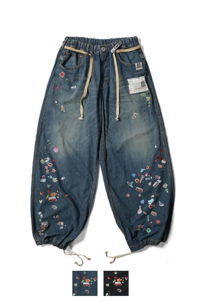 Maison MIHARA YASUHIRO(メゾン ミハラヤスヒロ)HUGE DETAIL STICKER JEANS フュージ ディティールステッカージーンズ B14PT072