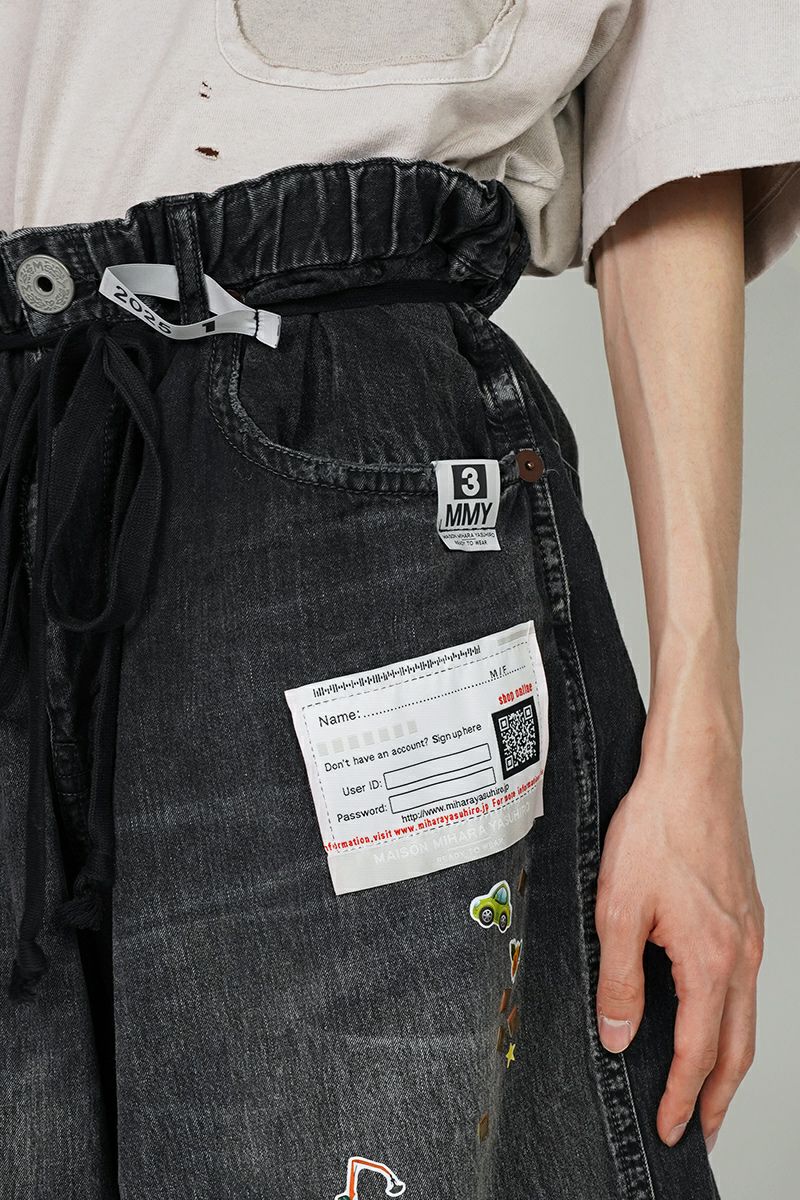Maison MIHARA YASUHIRO(メゾン ミハラヤスヒロ)HUGE DETAIL STICKER JEANS フュージ ディティールステッカージーンズ B14PT072 -2