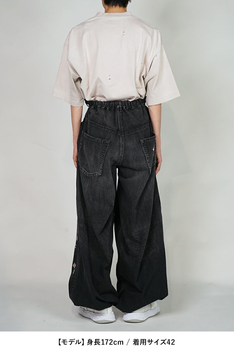 Maison MIHARA YASUHIRO(メゾン ミハラヤスヒロ)HUGE DETAIL STICKER JEANS フュージ ディティールステッカージーンズ B14PT072 -9