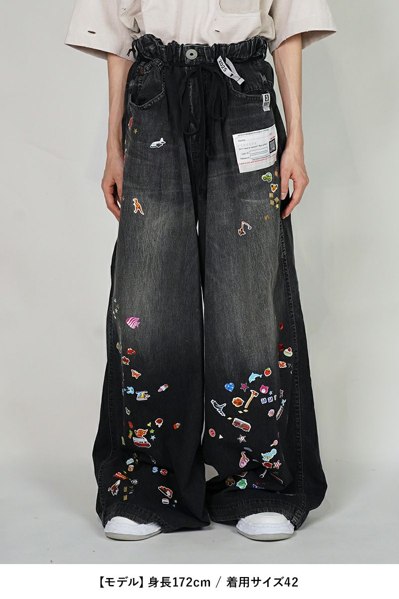 Maison MIHARA YASUHIRO(メゾン ミハラヤスヒロ)HUGE DETAIL STICKER JEANS フュージ ディティールステッカージーンズ B14PT072 -10