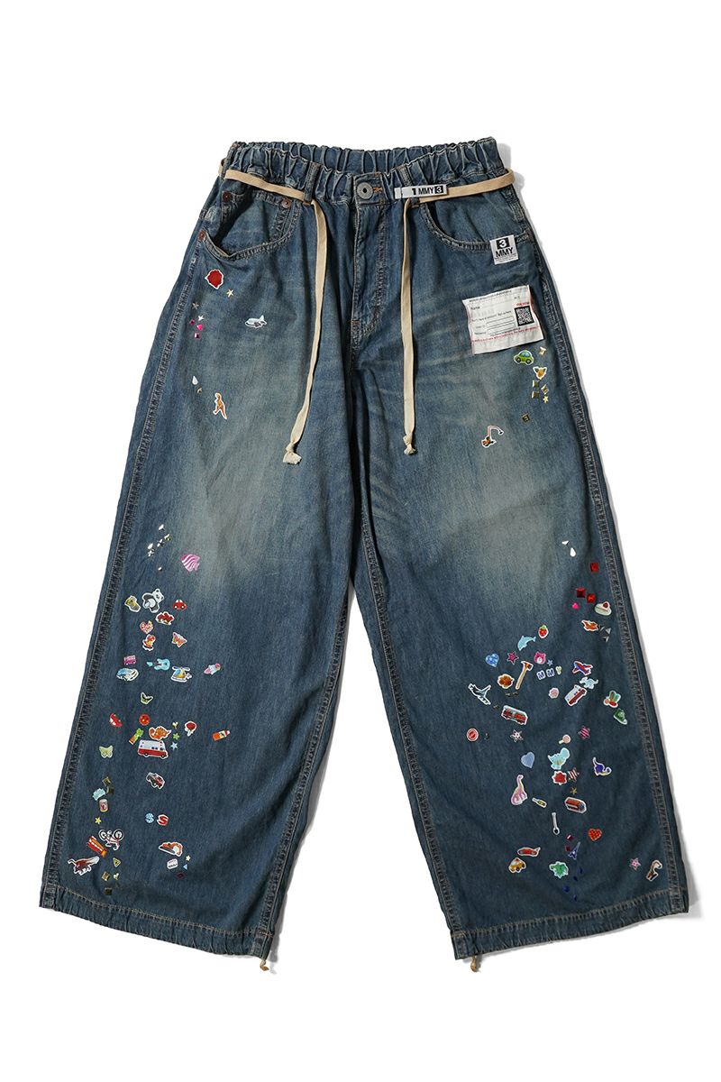 Maison MIHARA YASUHIRO(メゾン ミハラヤスヒロ)HUGE DETAIL STICKER JEANS フュージ ディティールステッカージーンズ B14PT072 -14