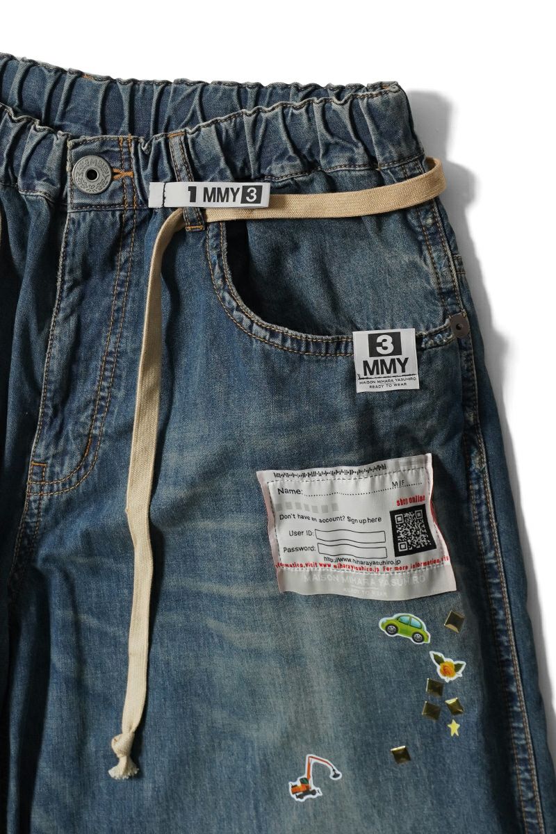 Maison MIHARA YASUHIRO(メゾン ミハラヤスヒロ)HUGE DETAIL STICKER JEANS フュージ ディティールステッカージーンズ B14PT072 -19