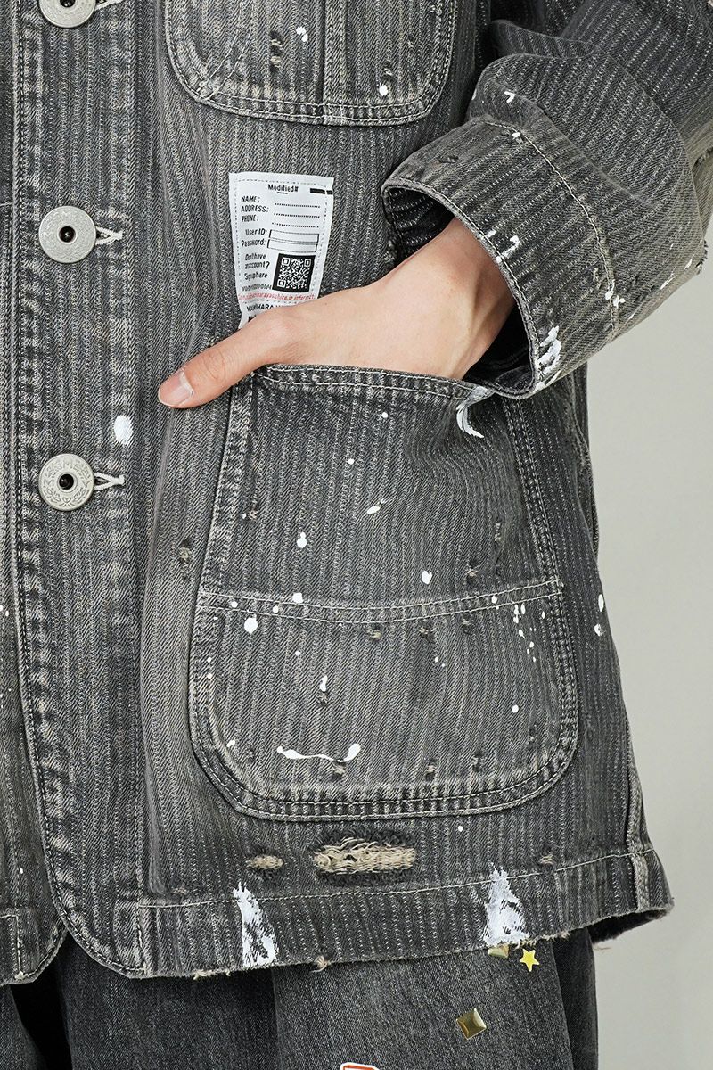 Maison MIHARA YASUHIRO(メゾン ミハラヤスヒロ)AGED CHORE JACKET エイジドチョアジャケット J14BL131 -5