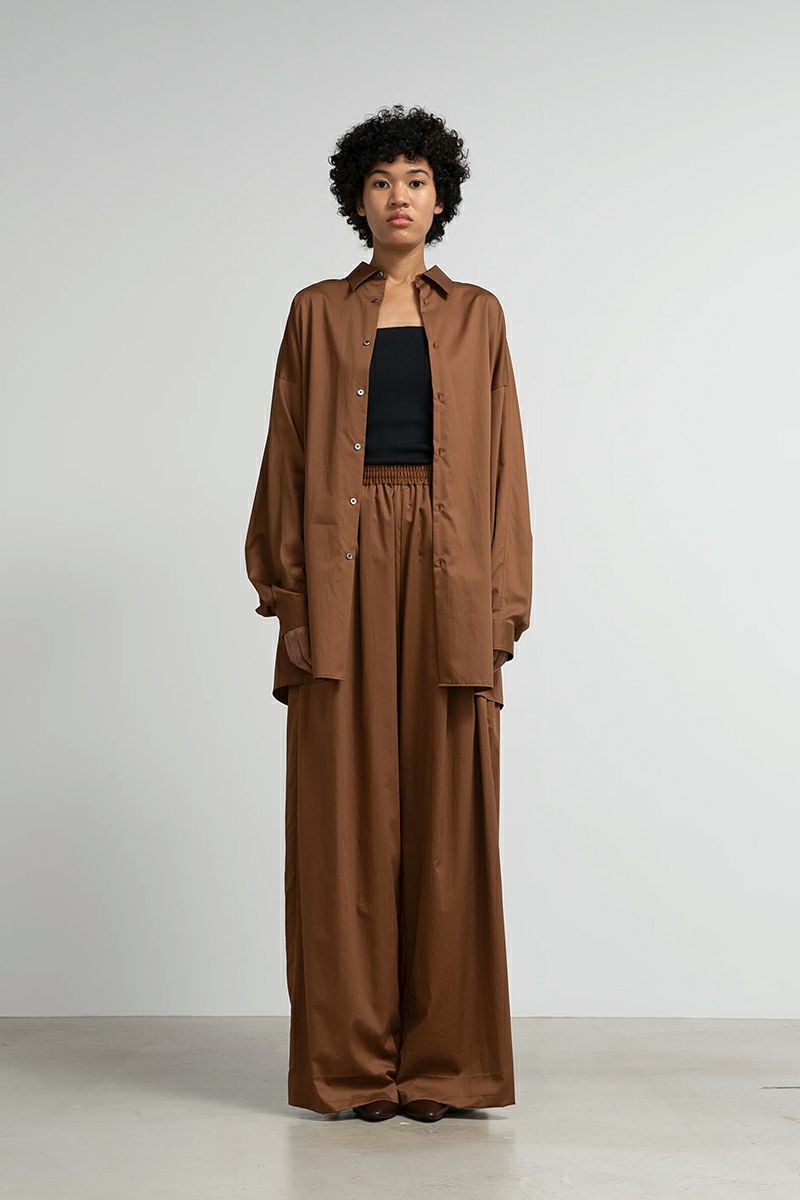 Graphpaper(グラフペーパー)Silicon Poplin Two Tuck Pants シリコンポプリンツータックパンツ GL251-40151 -2