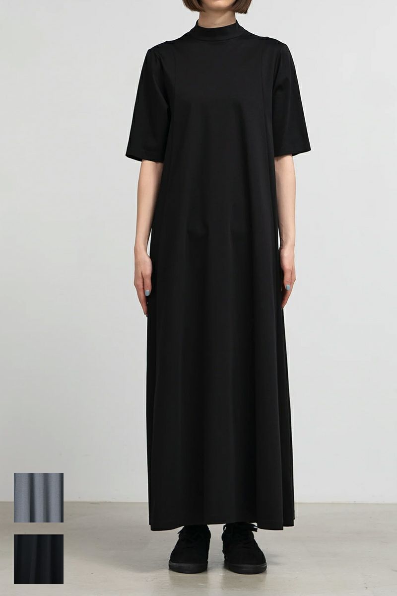 Graphpaper(グラフペーパー)Fine Smooth Mock Neck Panel Line Dress ファインスムースモックネックパネルラインドレス GL251-70200B