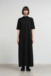 Graphpaper(グラフペーパー)Fine Smooth Mock Neck Panel Line Dress ファインスムースモックネックパネルラインドレス GL251-70200B -1