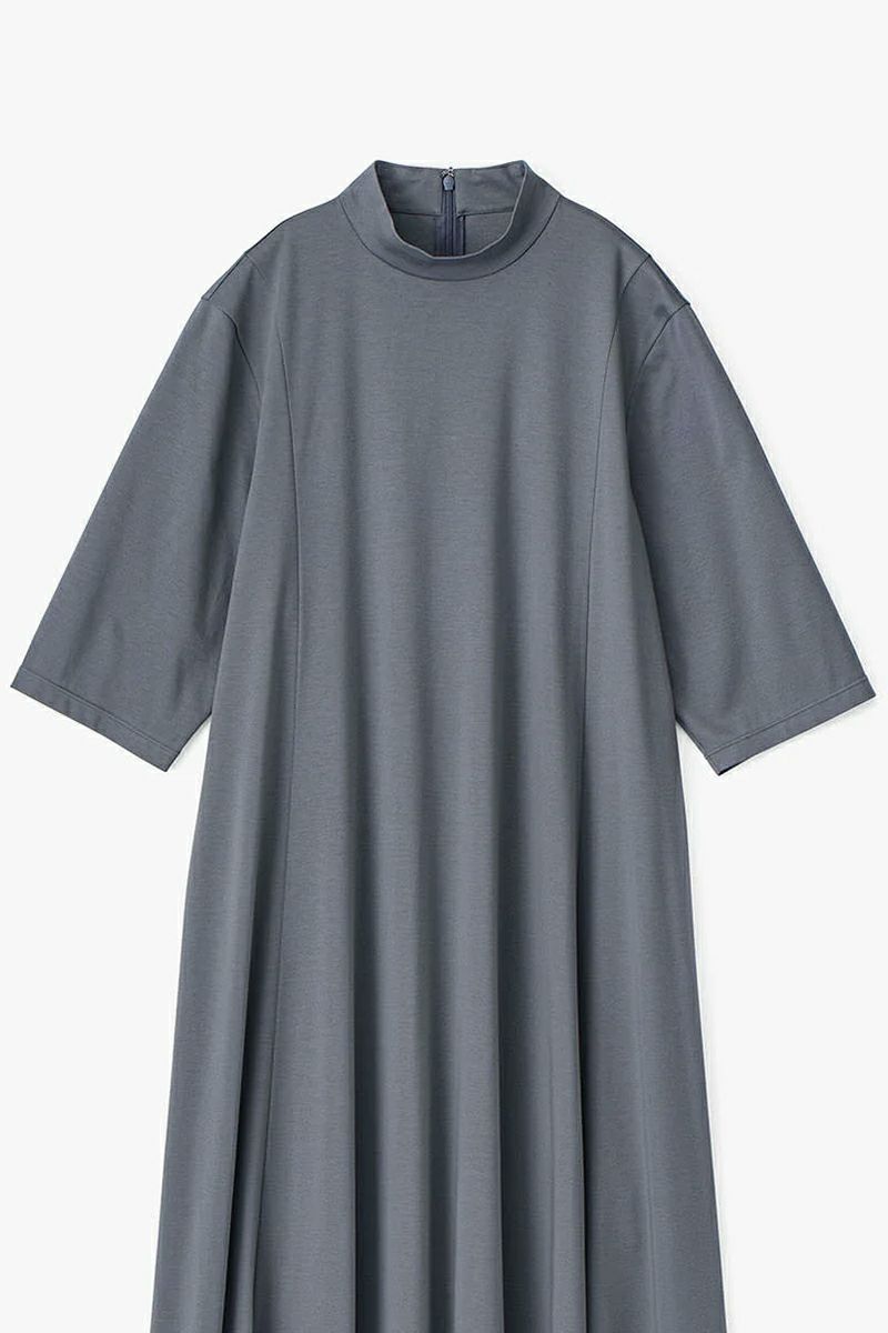 Graphpaper(グラフペーパー)Fine Smooth Mock Neck Panel Line Dress ファインスムースモックネックパネルラインドレス GL251-70200B -4