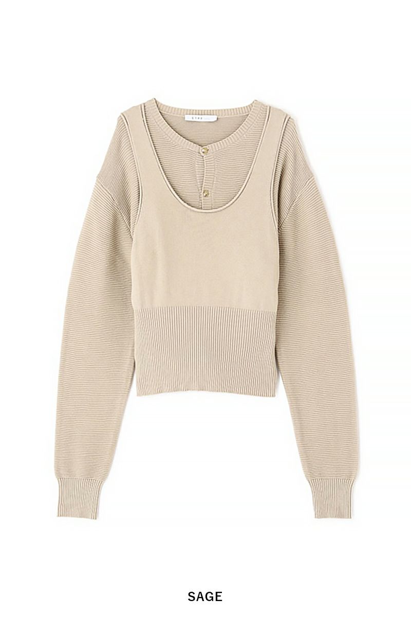 ETRE TOKYO(エトレトウキョウ)アンサンブルニットトップス 1225111023 -23