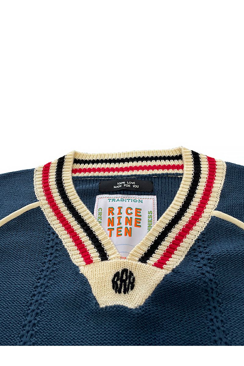 RICE NINE TEN(ライスナインテン)KNITTING GAME SHIRT ニッティングゲームシャツ KN-SSOC -17