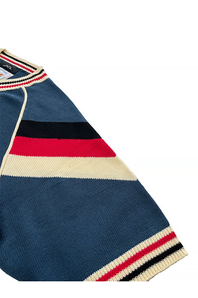 RICE NINE TEN(ライスナインテン)KNITTING GAME SHIRT ニッティングゲームシャツ KN-SSOC -18