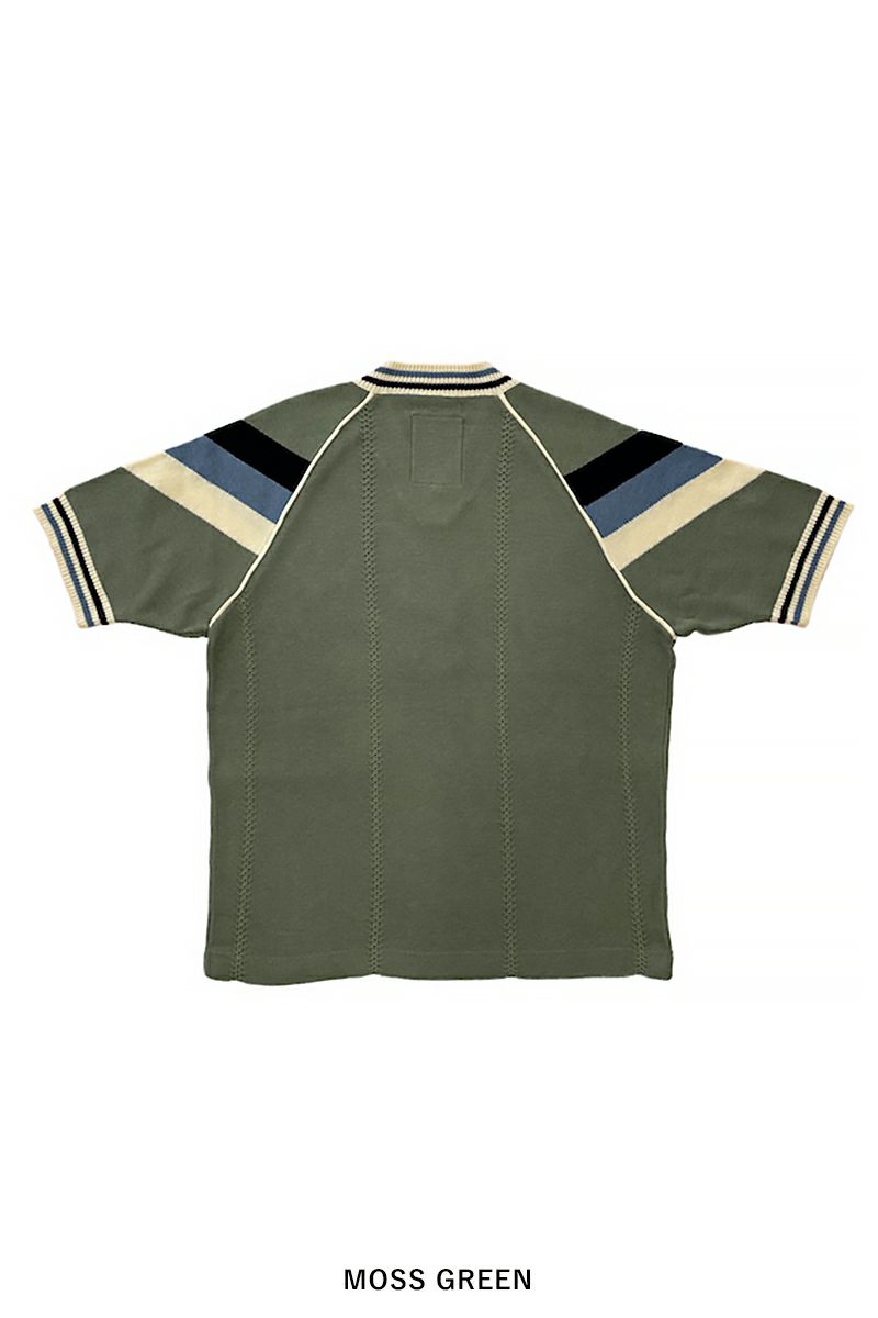 RICE NINE TEN(ライスナインテン)KNITTING GAME SHIRT ニッティングゲームシャツ KN-SSOC -20