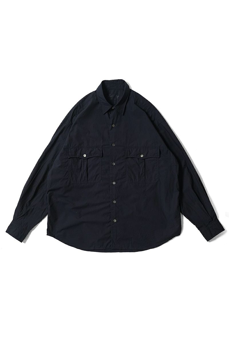 Porter Classic(ポータークラシック)；ROLL UP COTTON SHIRT ロールアップコットンシャツ PC-016-3359；01