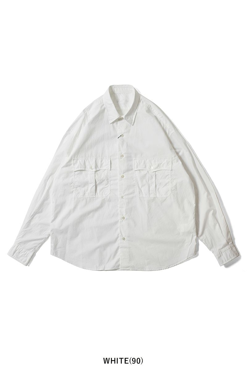Porter Classic(ポータークラシック)；ROLL UP COTTON SHIRT ロールアップコットンシャツ PC-016-3359；10