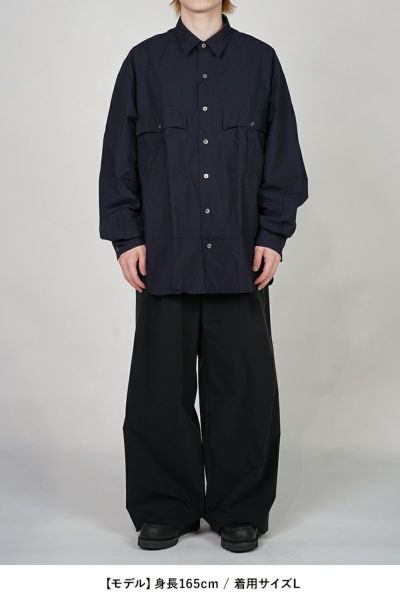 Porter Classic(ポータークラシック)；SROLL UP COTTON SHIRT ロールアップコットンシャツ PC-016-3359；11