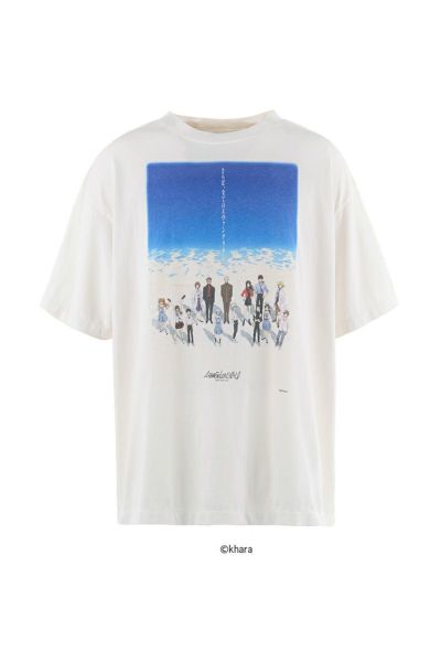 SAINT Mxxxxxx(セントマイケル)SM-HR8-0000-C12 / EV_SS TEE / BLUE / WHITE 半袖Tシャツ エヴァンゲリオン