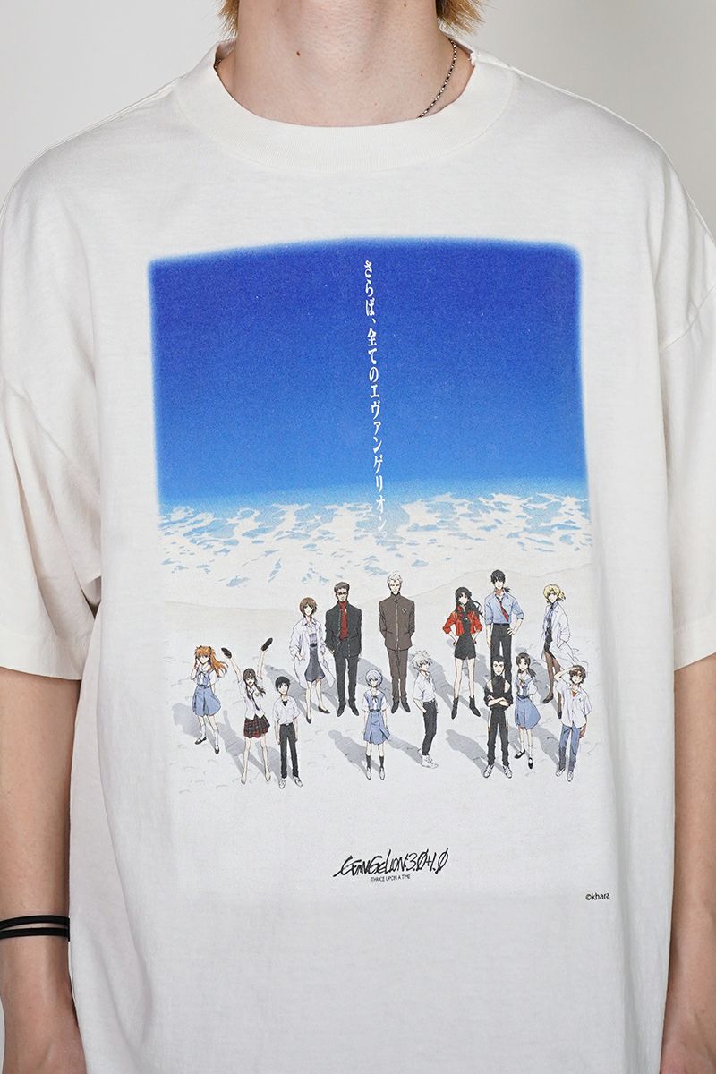 SAINT Mxxxxxx(セントマイケル)；SM-HR8-0000-C12 / EV_SS TEE / BLUE / WHITE 半袖Tシャツ エヴァンゲリオン；02