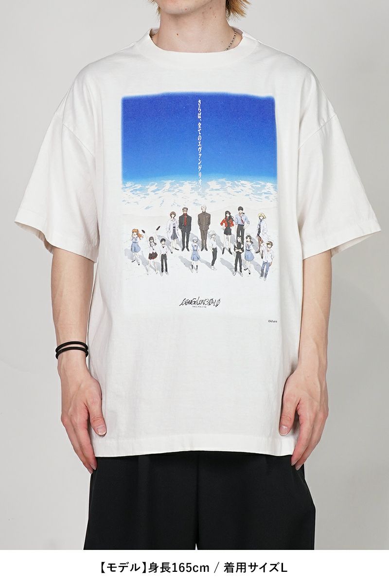 SAINT Mxxxxxx(セントマイケル)SM-HR8-0000-C12 / EV_SS TEE / BLUE / WHITE 半袖Tシャツ エヴァンゲリオン -7