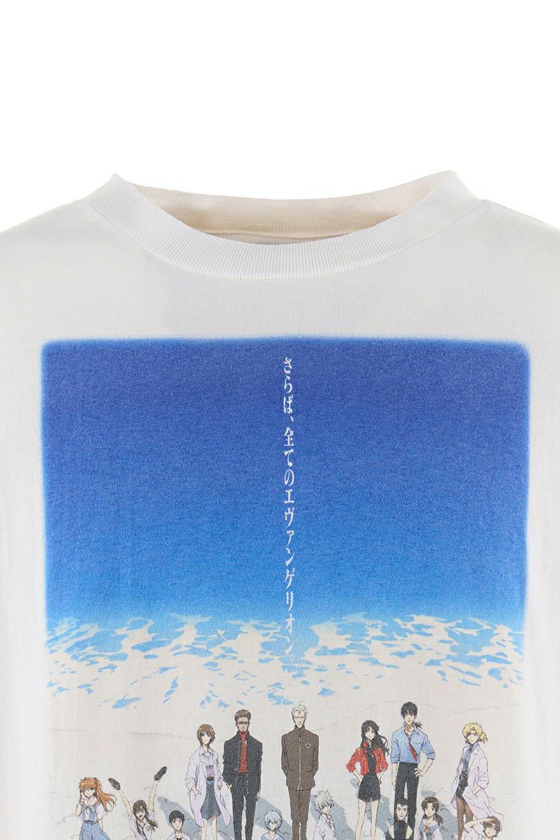 SAINT Mxxxxxx(セントマイケル)；SM-HR8-0000-C12 / EV_SS TEE / BLUE / WHITE 半袖Tシャツ エヴァンゲリオン；07