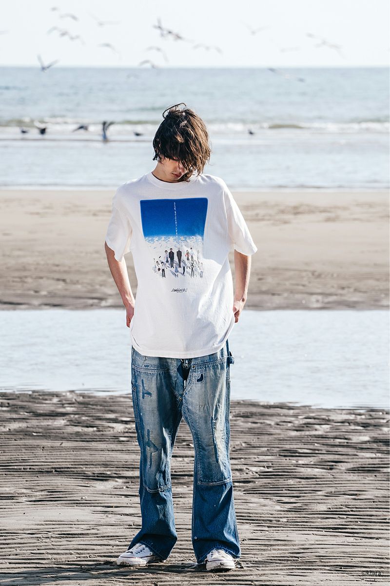 SAINT Mxxxxxx(セントマイケル)SM-HR8-0000-C12 / EV_SS TEE / BLUE / WHITE 半袖Tシャツ エヴァンゲリオン -21