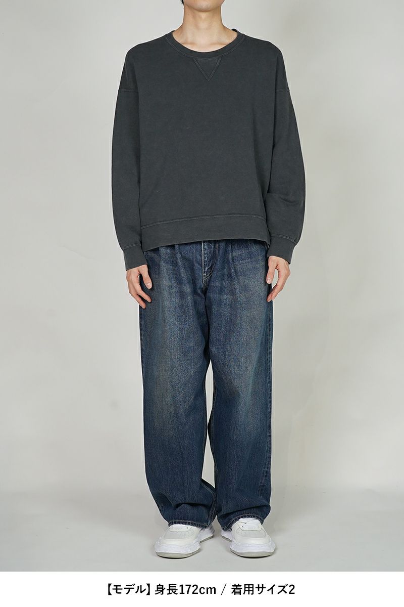 visvim(ビズビム)JUMBO SB SWEAT LS DMGD ジャンボスウェット長袖ダメージド 0125105010022 -5