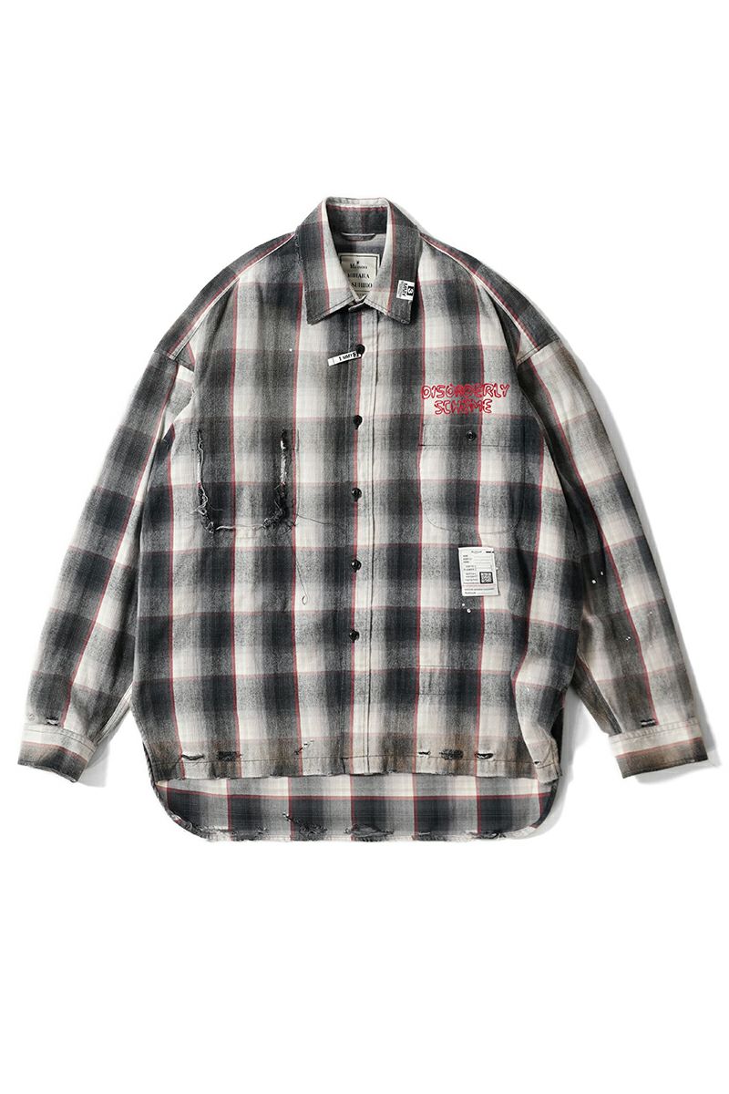 Maison MIHARA YASUHIRO(メゾン ミハラヤスヒロ)VINTAGE LIKE CHECK L/S SHIRTS ヴィンテージライクチェック長袖シャツ J14SH181 -14