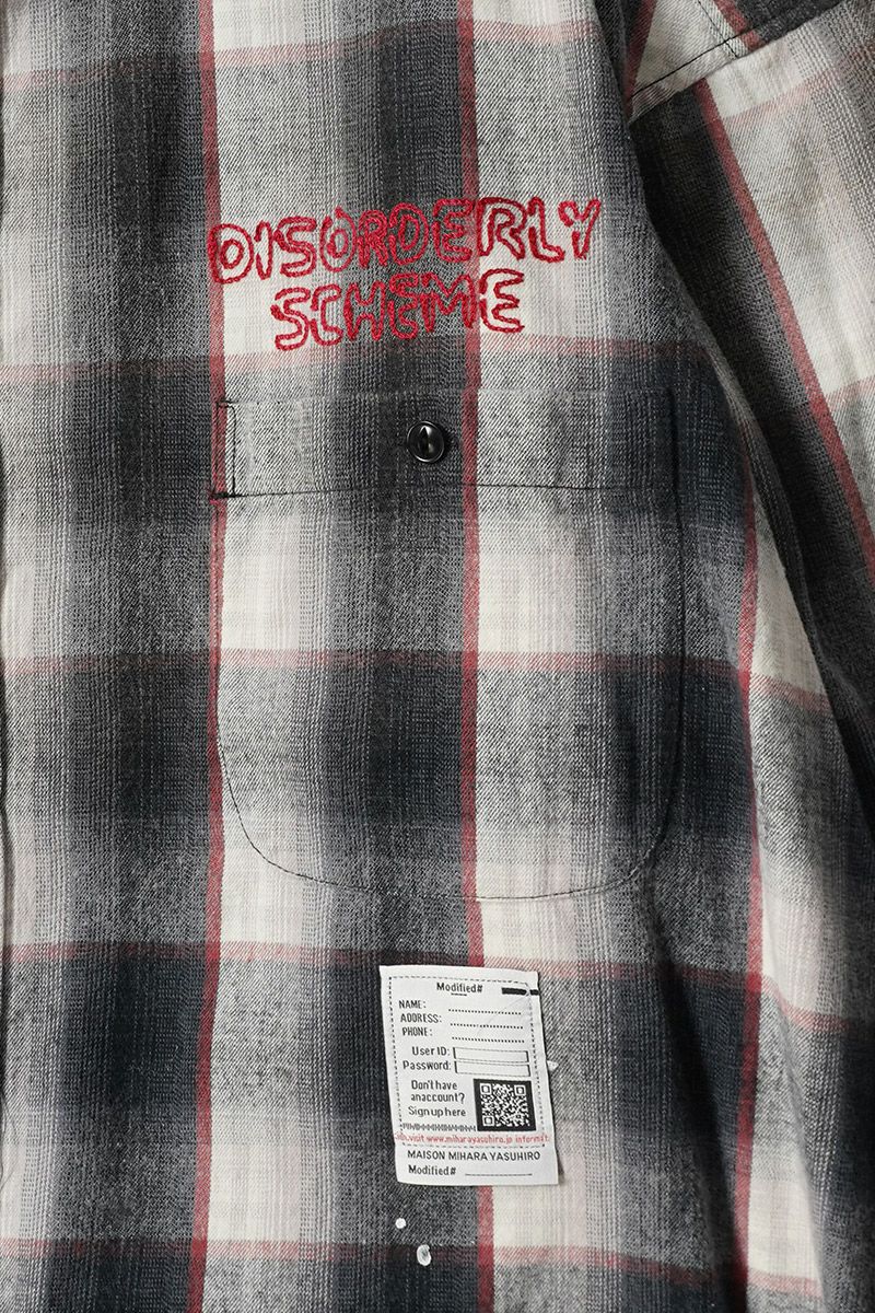 Maison MIHARA YASUHIRO(メゾン ミハラヤスヒロ)VINTAGE LIKE CHECK L/S SHIRTS ヴィンテージライクチェック長袖シャツ J14SH181 -17