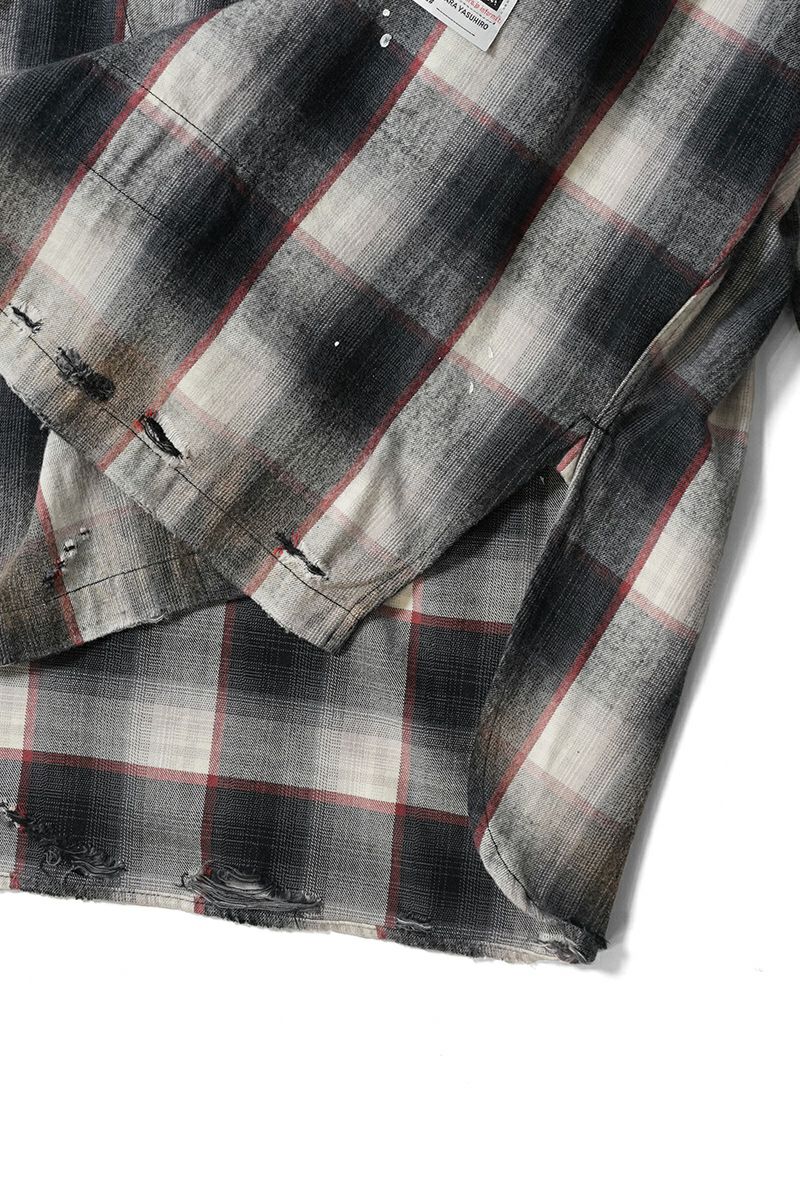 Maison MIHARA YASUHIRO(メゾン ミハラヤスヒロ)VINTAGE LIKE CHECK L/S SHIRTS ヴィンテージライクチェック長袖シャツ J14SH181 -24