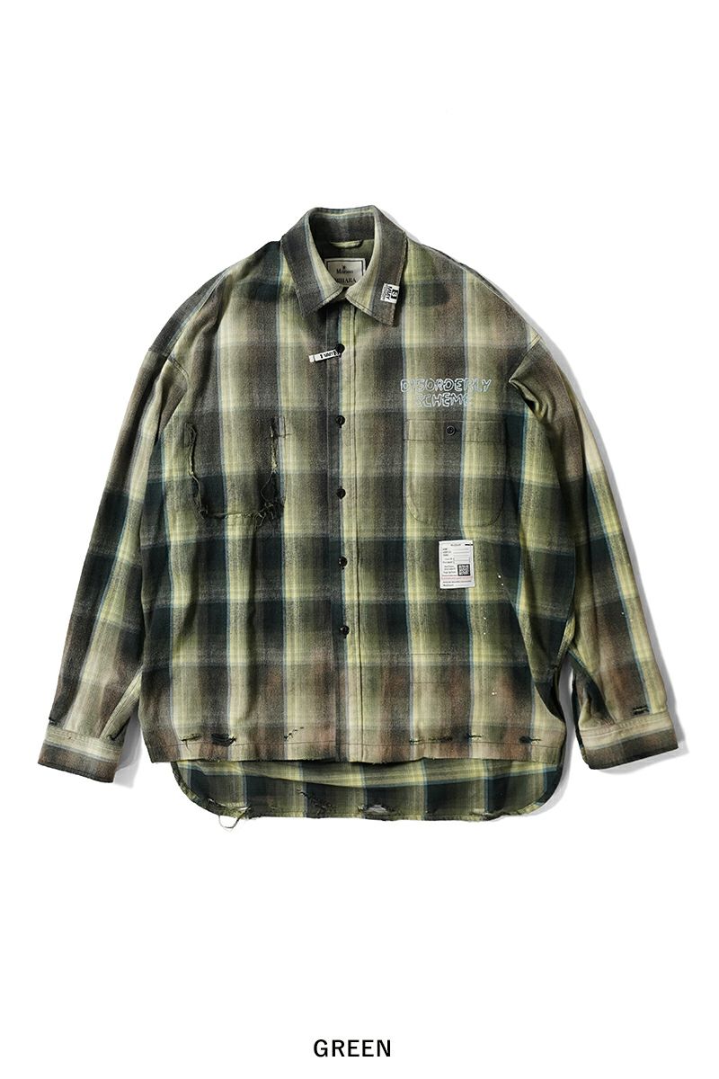 Maison MIHARA YASUHIRO(メゾン ミハラヤスヒロ)VINTAGE LIKE CHECK L/S SHIRTS ヴィンテージライクチェック長袖シャツ J14SH181 -28