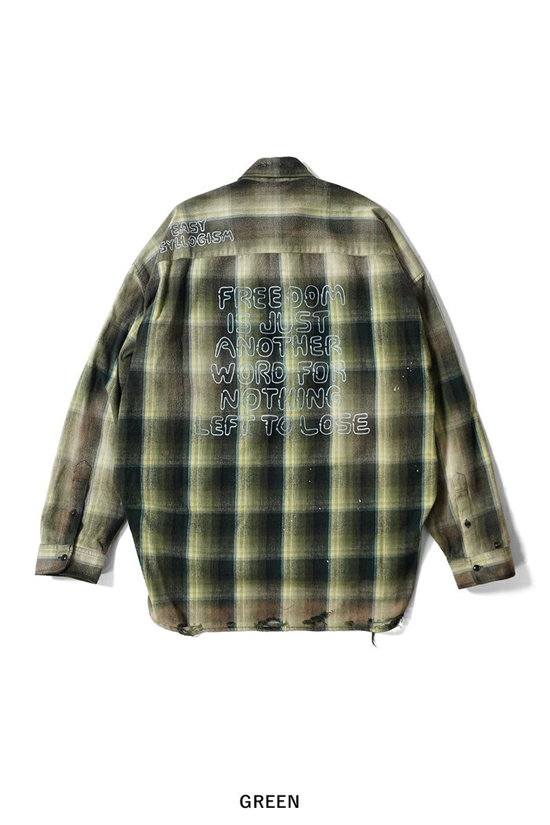 Maison MIHARA YASUHIRO(メゾン ミハラヤスヒロ)VINTAGE LIKE CHECK L/S SHIRTS ヴィンテージライクチェック長袖シャツ J14SH181 -29