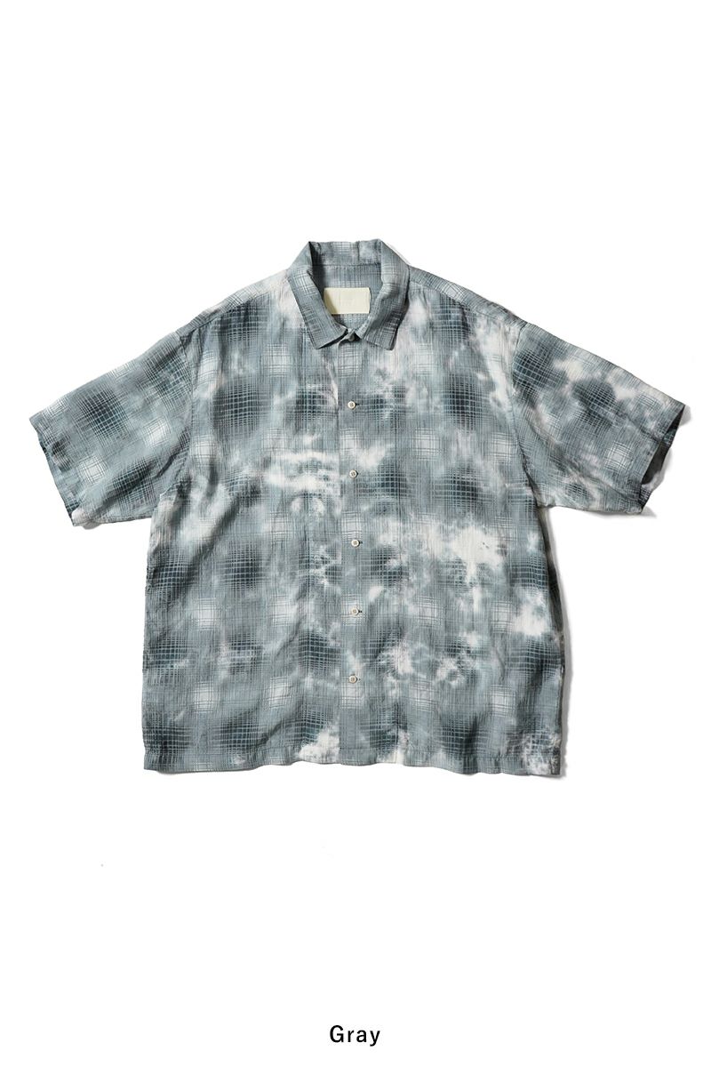 INNAT(インアット)OMBRE CHECK S/S SHIRT オンブレチェック半袖シャツ INNAT07-S03 -22