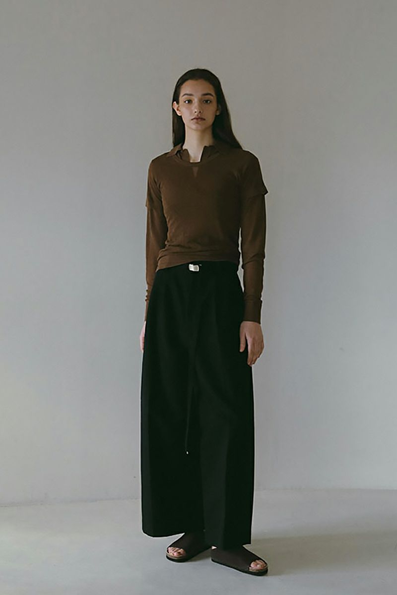 ETRE TOKYO(エトレトウキョウ)シアーポロニットプルオーバー 1225211058 -5