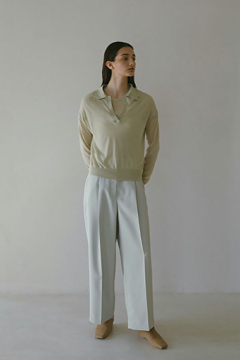 ETRE TOKYO(エトレトウキョウ)シアーポロニットプルオーバー 1225211058 -10