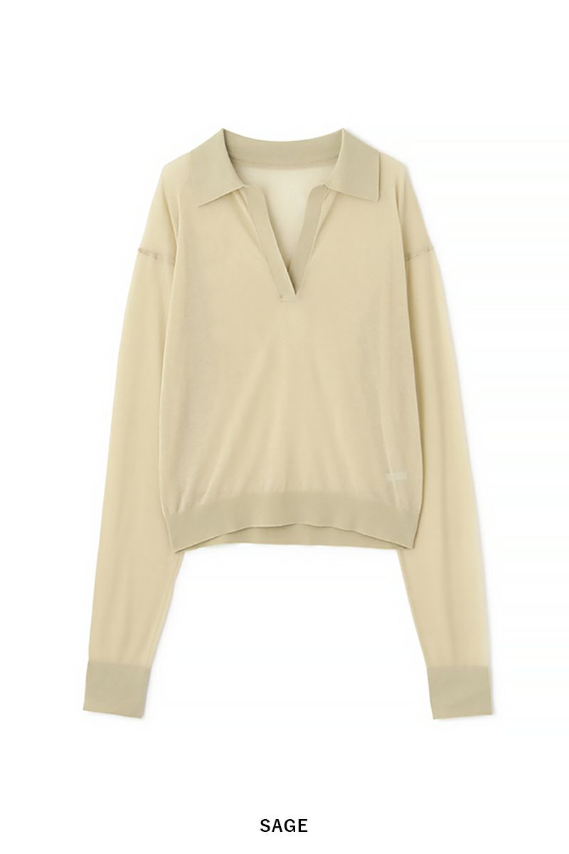 ETRE TOKYO(エトレトウキョウ)シアーポロニットプルオーバー 1225211058 -18