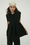 CLANE(クラネ)SQUARE SLEEVE GATHER KNIT TOPS スクエアスリーブギャザーニットトップス 18106-2132 -2