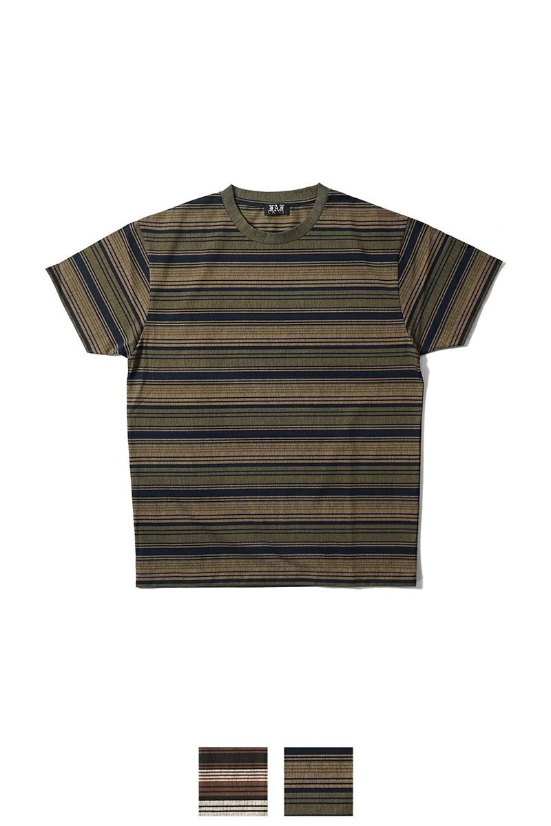 FAF(エフエーエフ)Cracked Stripe Tee クラックストライプTシャツ 003121702