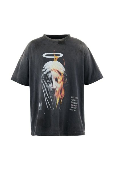 SAINT Mxxxxxx(セントマイケル)SM-HR8-0000-002 / SS TEE / DEVIL DADDY / BLACK Tシャツ