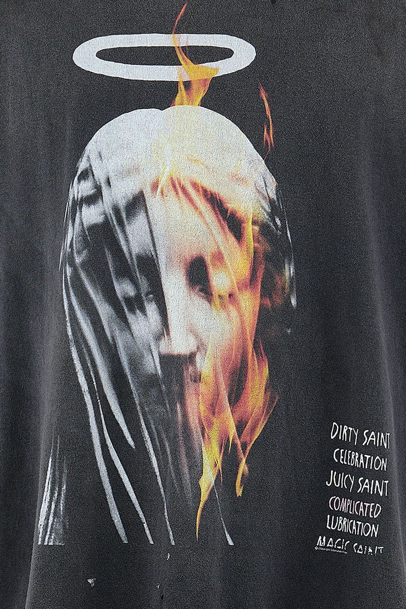 SAINT Mxxxxxx(セントマイケル)SM-HR8-0000-002 / SS TEE / DEVIL DADDY / BLACK Tシャツ -3