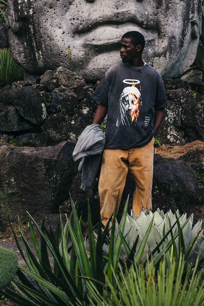 SAINT Mxxxxxx(セントマイケル)；SM-HR8-0000-002 / SS TEE / DEVIL DADDY / BLACK Tシャツ；06