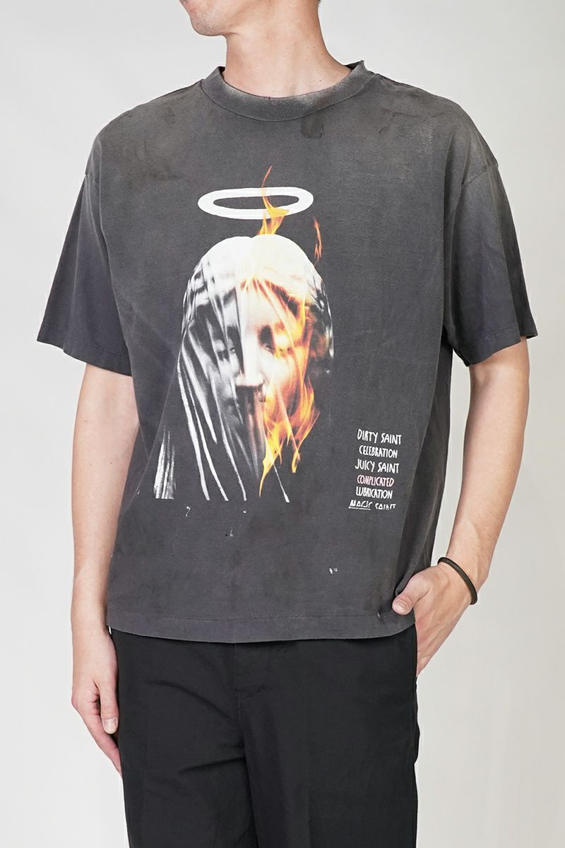 SAINT Mxxxxxx(セントマイケル)SM-HR8-0000-002 / SS TEE / DEVIL DADDY / BLACK Tシャツ