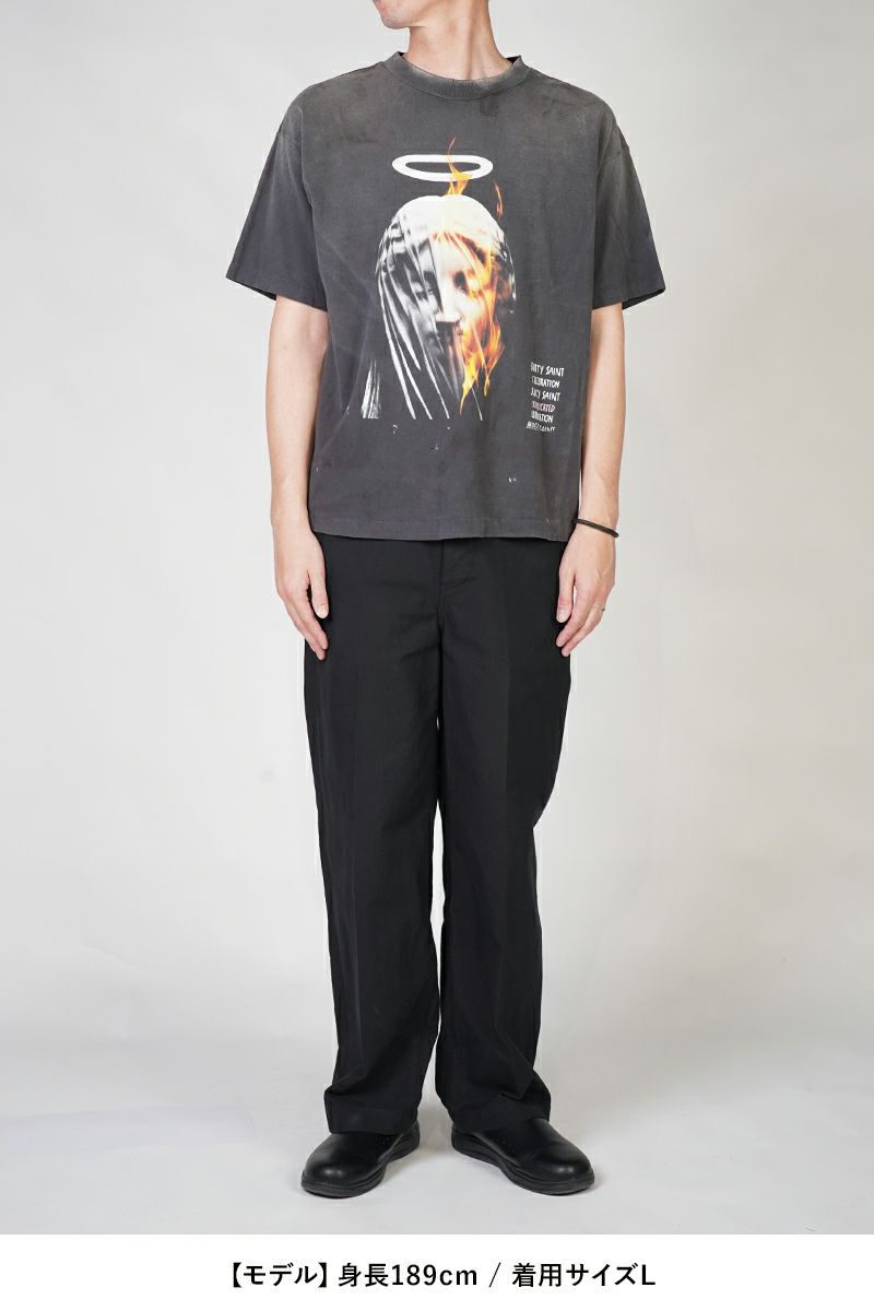 SAINT Mxxxxxx(セントマイケル)SM-HR8-0000-002 / SS TEE / DEVIL DADDY / BLACK Tシャツ