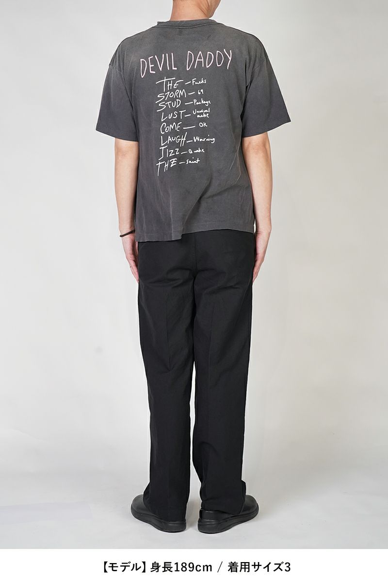 SAINT Mxxxxxx(セントマイケル)SM-HR8-0000-002 / SS TEE / DEVIL DADDY / BLACK Tシャツ