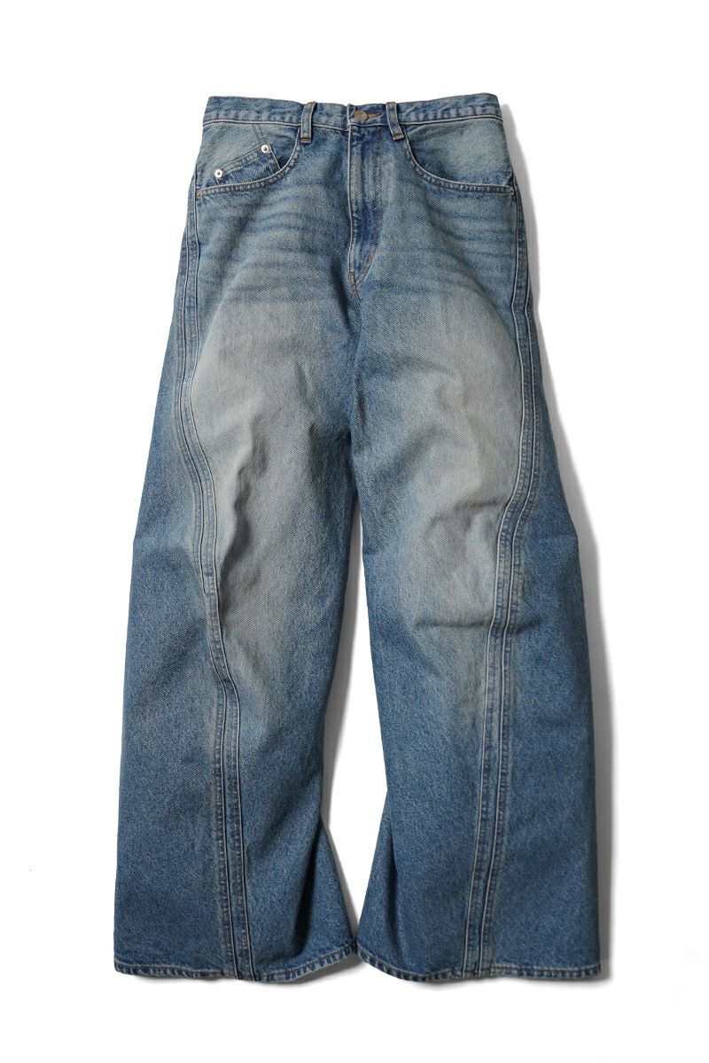 NVRFRGT(ネバーフォーゲット)3D TWISTED WIDE LEG JEANS 3Dツイステッドワイドレッグジーンズ NF251P14B -4